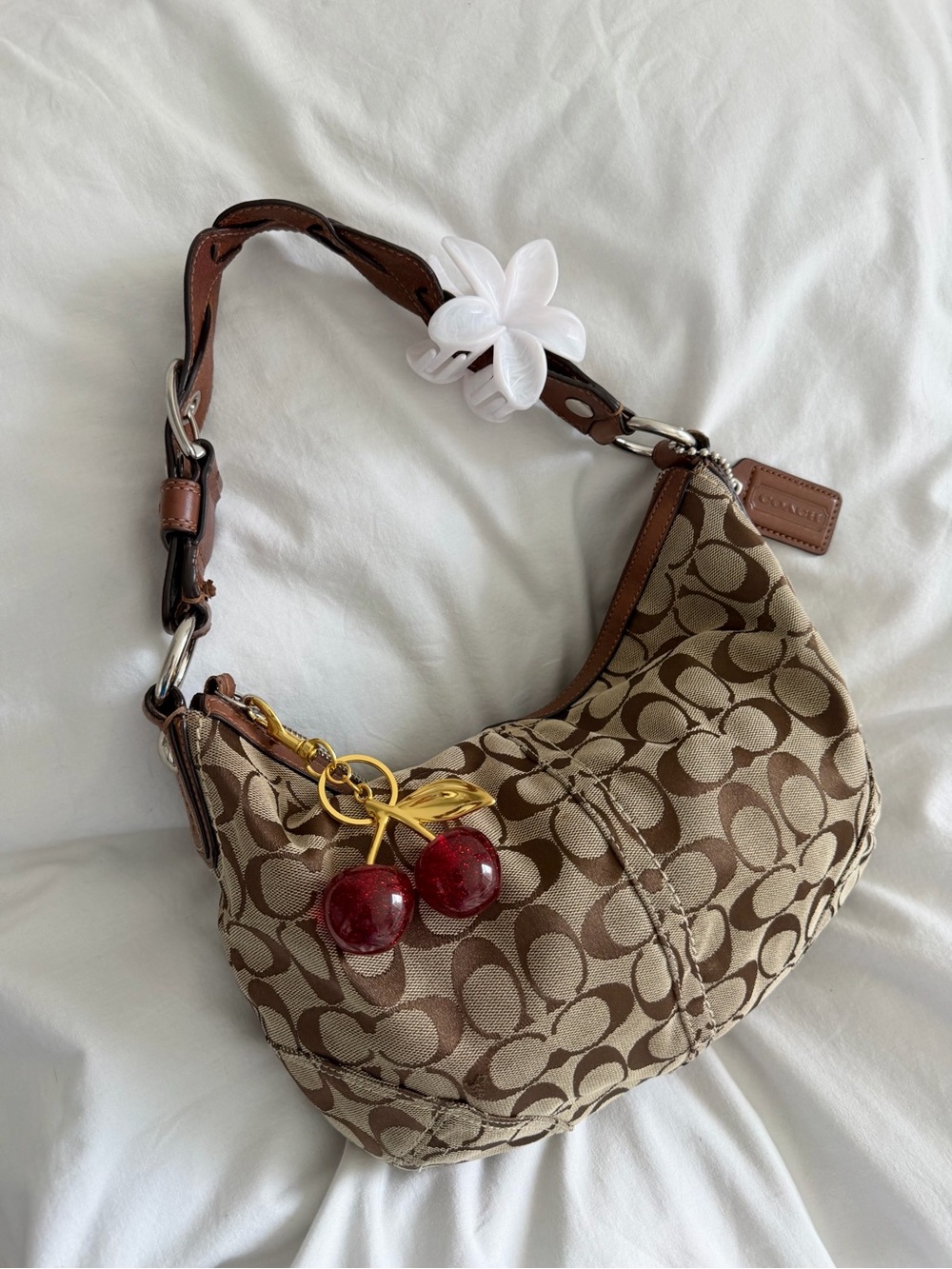 vintage Coach Brown Soho Hobo Shoulder Bag w/braided  strap
